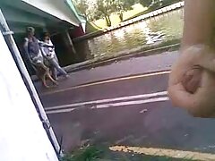 യോനിയിൽ പിഗ്റ്റെയിലുകൾ ഉള്ള യുവതി